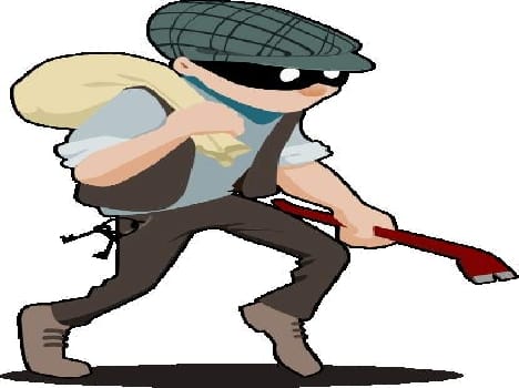 servent stolen currency from doctor's home