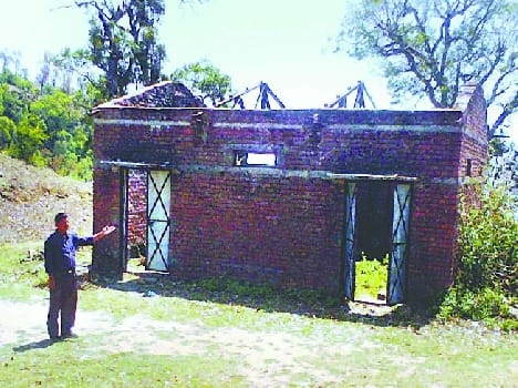 Gas warehouse in the village, to bolster city race