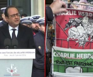 firing on first anniversary of charlie hebdo