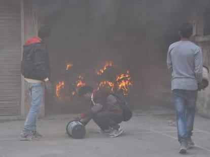 fire in the polytechnic college of rampur