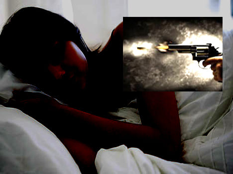sleeping girl shot down by a boy