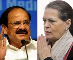 Naidu meets sonia gandhi to GST bil