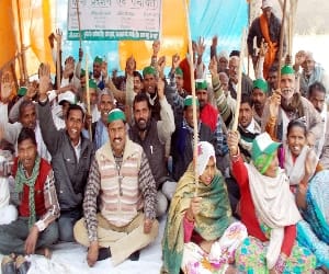 If there is no settlement problems BKU activists staging a sit