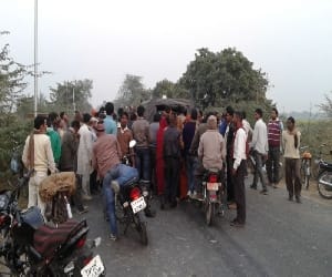 Bike riders nailed by a car, two killed. 