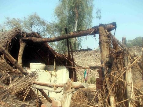Bazpur , Bllipurklan Two of the fires charred house