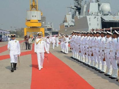 The Prime Minister modi will see the strength of the Navy