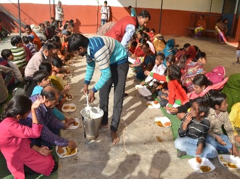 After the story was Shrimadbhagvat Bhandara