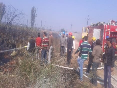 fire near hpcl depot