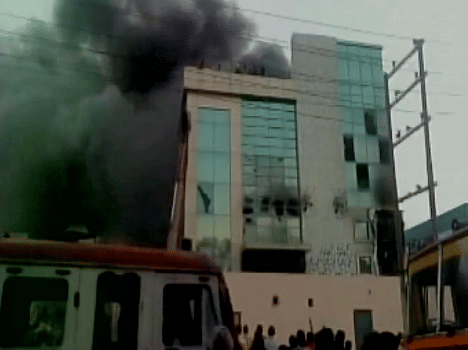 Fire in agarbatti factory.