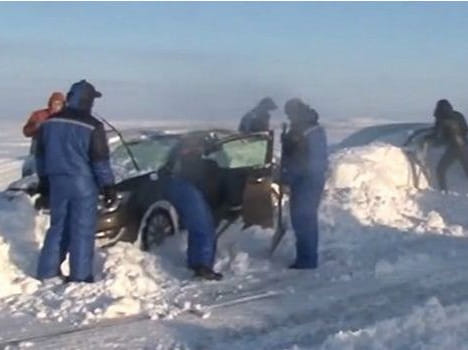 Driver gives video message to Putin