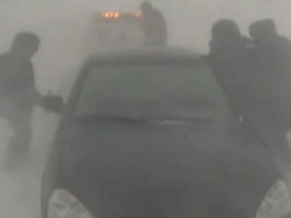 Driver gives video message to Putin