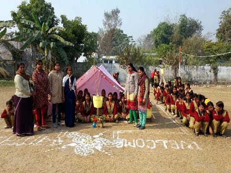 BA was in school training Naurngpur Scout Guide