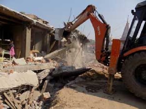 Encrochment demolished by administartion
