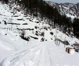 officer pray nanda devi for snowfall in auli.