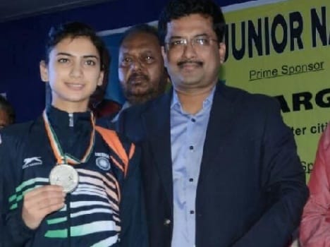 jyotika won silver medal in national junior fencing championship.