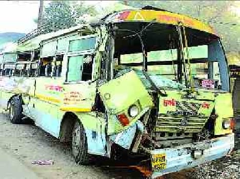 Truck and bus collision, 2 passengers killed, 30 injured