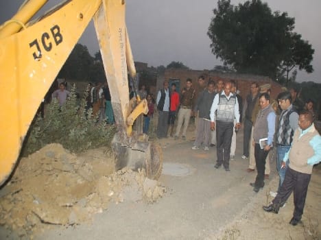 Illegal constructions were demolished