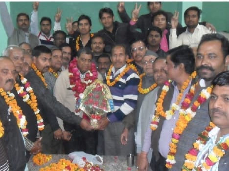 BJP district president had warm welcome