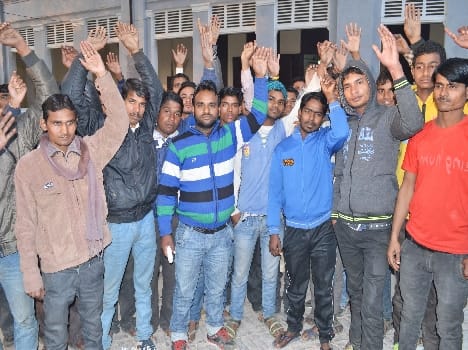 E-rickshaw drivers display