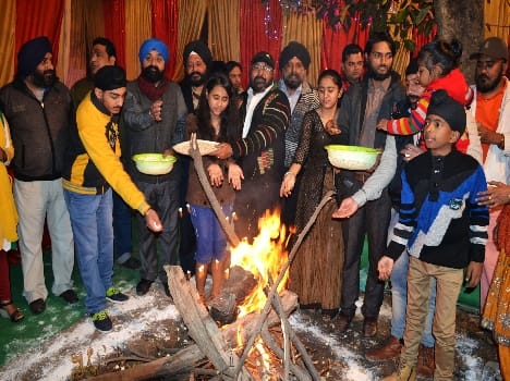 celebrated the lohri 