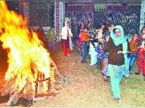 Lohri is celebrated with great pomp
