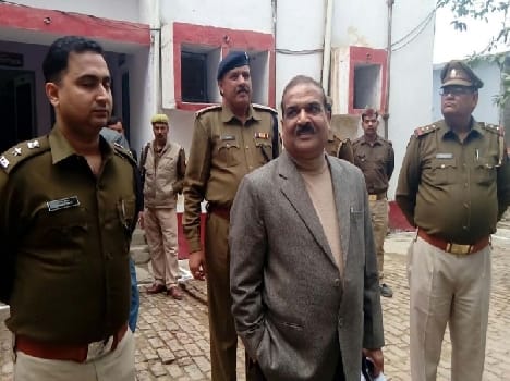 The inspection of the police station DIG