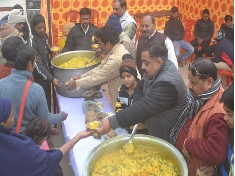 Porridge feast on Makar Sankranti