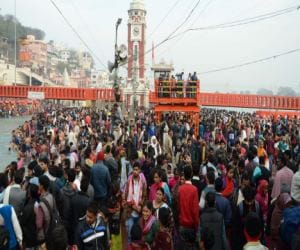 8 lakhs devotees joined ganga snaan at haridwar ardhkumbh.