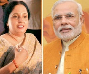 haren pandya's widow jagruti pandya head child right pannel of gujrat
