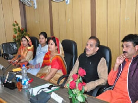 District panchayat president and members took the oath