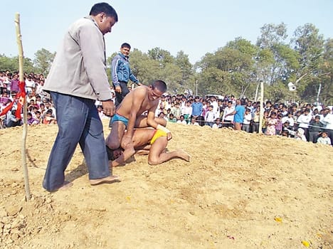 Raju was the king Heads wrestler