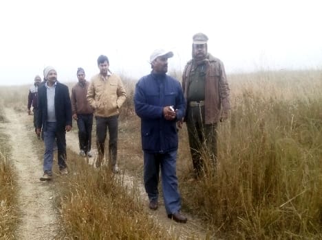 team of lucknow came for inspection of plantation 
