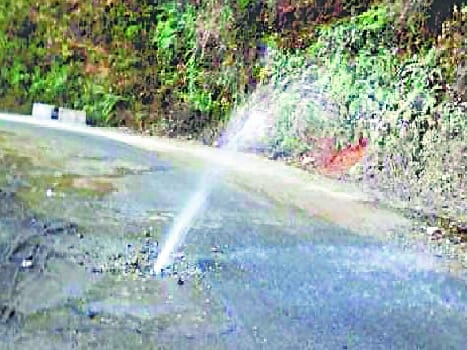 Where the flow of water extinguished the thirst