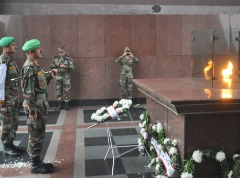 The tribute to the martyrs on Army Day