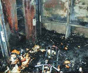 fire in the two cloth's showroom in jalandhar