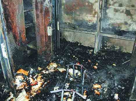 ambala district court fire incident, lots of case files burnt