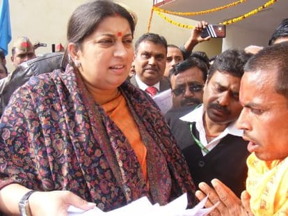 Agriculture science center to be built in Amethi declares Smriti Irani.