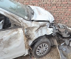 Air bags have saved, who was driving the 'keeper' lives.