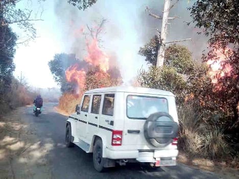 Suheli the fire started near the river Khagr