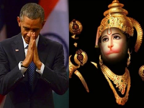 Barack Obama always keep small statue of Bajarang bali with him