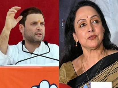 congress party worker angry on hema malini