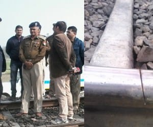 Cuts found at Lucknow Raebareli railway track.