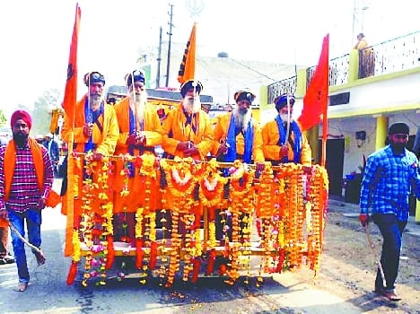 Turns out religious procession in Ramnagar