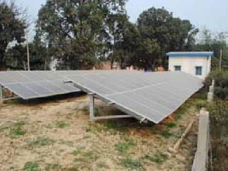 Trial of the solar plant Jayapurakateni