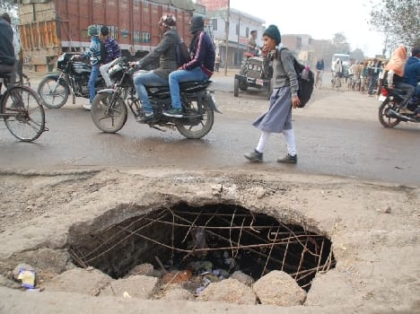 City roads were terrible