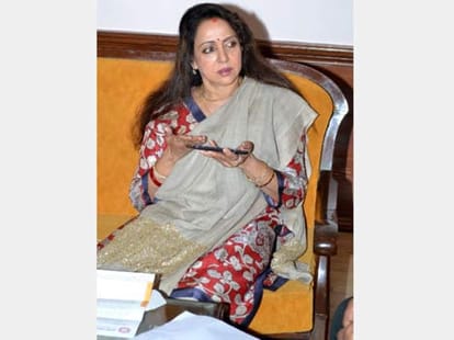 hema malini want to provide employment to youths of mathura