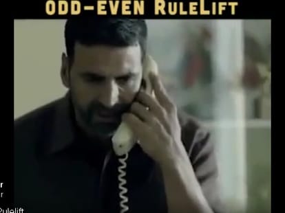 akshay kumar takes up on kejriwals odd even by tweeting a parody video