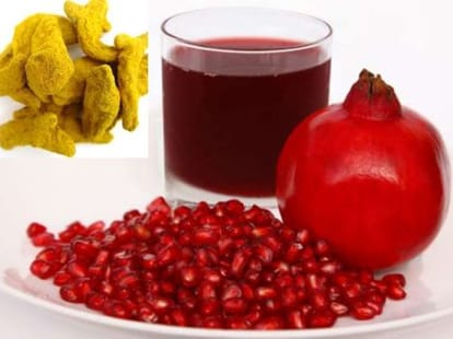 led light is prepared from pomengrante and turmeric