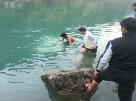 father and son washed away in chenab river
