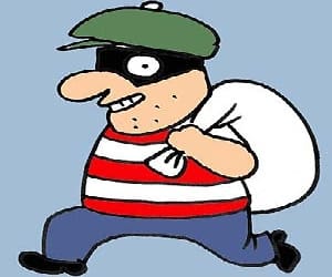 thief took the millions cash in officer's residence.